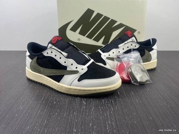 Rep Retro Jordan Travis OG x Scott Jordan Low Air Air 1 Olive DZ4137-106 0618